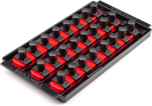Vista 7 de TEKTON - Llave de tubo de 1/2 pulgada x riel de 33 cm con 10 clips (negro) OSR22210 Fabricado en EE. UU