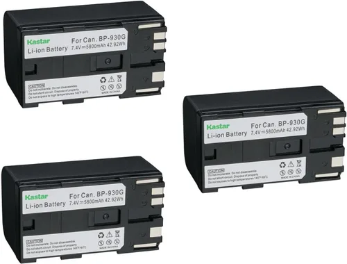 Vista 5 de Kastar Batería BP-930G de repuesto para Canon UC-X45 UC-X50 UC-X55 V40 V40Hi V50Hi V60Hi V65Hi V72 V75Hi V400 V420 V500 V520 XF100 XF105 XF200 0 XF2