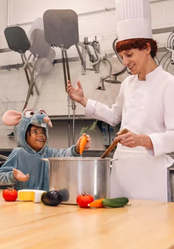 Vista 2 de Disfraz de Remy de Ratatouille para Niños de Disney y Pixar Multicolor
