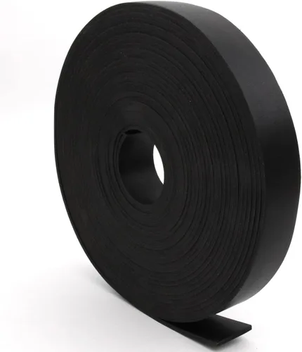 Vista 9 de lalatia Correa de cuero sintético de doble cara para manualidades, 1 pulgada de ancho, color negro, 2 yardas de largo