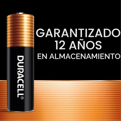 Vista 6 de Duracell Pilas AA de cobre, 16 unidades, 12 años de vida útil, larga duración