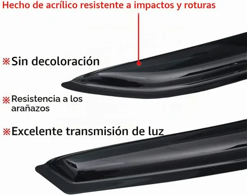 Vista 5 de Lightronic Visera de ventana de ventilación automática de montaje exterior extraduradera, se adapta a Kia Sportage 2023-2026, protección UV