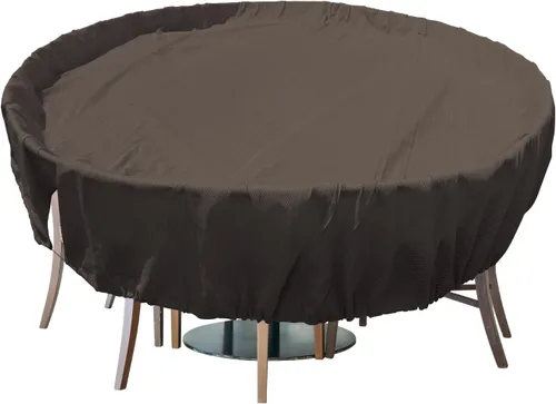 Vista 26 de Fundas para muebles de patio, impermeables, resistentes a los rayos UV, resistentes a los rayos UV, para exteriores, mesa redonda y rectangular