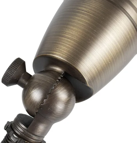 Vista 7 de H&A Foco de paisaje de latón macizo para exteriores, luces LED de paisaje de 12 V de bajo voltaje con pico de tierra para exteriores (6 paquetes)