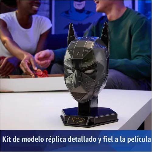 Vista 3 de 4D Build, Kit de modelo 3D de DC Batman con soporte, artículos coleccionables de Batman y decoración de escritorio, rompecabezas para adultos