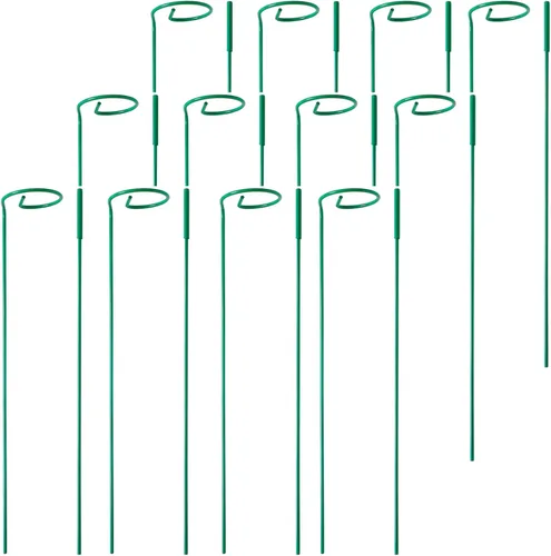 Vista 6 de PFNRTH Paquete de 4 estacas para plantas, estacas de soporte para plantas para dos tamaños (16 o 32 pulgadas), estacas para plantas al aire libre