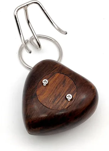 Vista 8 de 5MOONSUN5 Urna de recuerdo de corazón de madera, mini urna de ceniza, pequeña urna de cremación hecha a mano para cenizas, homenaje a tu ser
