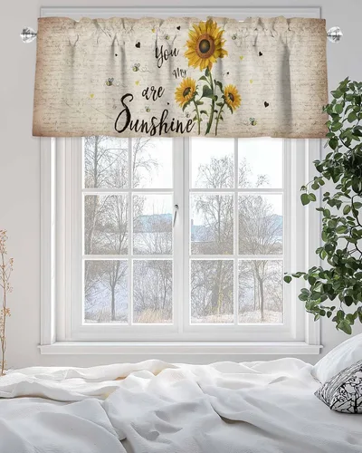 Vista 20 de Cenefa de cortina con lazo rojo de Navidad para ventanas, sala de estar, cocina, baño, granja, bolas de Navidad de acuarela con diseño de bayas