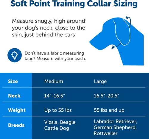 Vista 6 de PetSafe Soft Point - Collar de entrenamiento sin tirones para perros, puntos suaves de goma, mediano, 3/4 pulgadas, negro