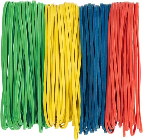 Vista 9 de Bilinny Bandas de goma grandes resistentes, 1/2 libra, 7 x 1/8 pulgadas, fabricadas en Estados Unidos, bandas de goma para el hogar y la oficina, 4