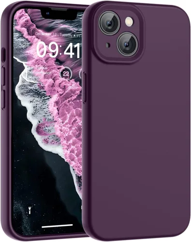 Vista 87 de SUPFINE - Funda diseñada para iPhone 12, silicona líquida premium con [forro de microfibra suave antiarañazos][protección de cámara mejorada], funda