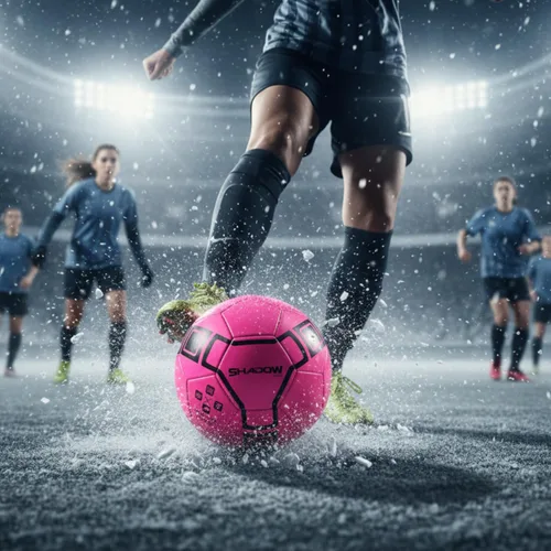 Vista 2 de Shadow Model Soccer Ball, Metallic Bright Color, Size 5 Soccer Ball. Weatherproof Soccerball. Ultra Thick Cover Ideal for Inclement Weather Due to