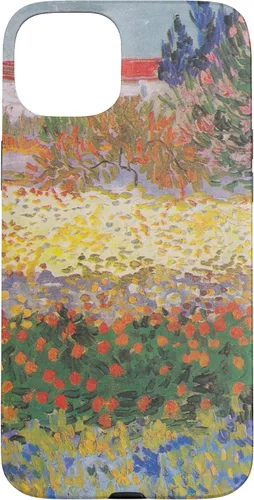 Vista 9 de iPhone 16 Vincent Van Gogh - Jardín floreciente con camino - caso de Arles