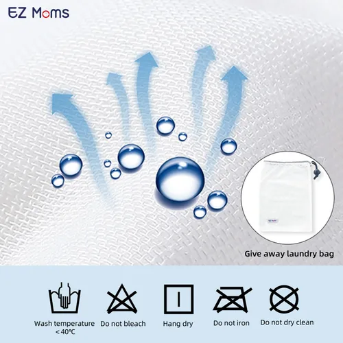 Vista 12 de EZ Moms 6 paquetes de ropa interior de entrenamiento para niñas, 100% algodón de absorción acolchada, ropa interior de entrenamiento para niñas