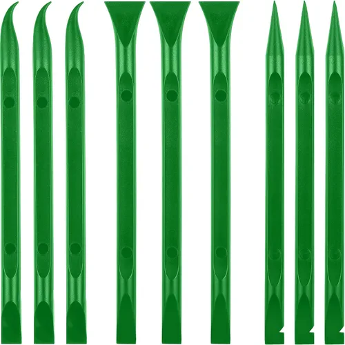 Vista 10 de Herramienta Raspadora de Plástico de 9 Piezas Sin Rayones para Limpieza de Grietas Removedor de Calcomanías Herramienta Multipropósito Raspadores