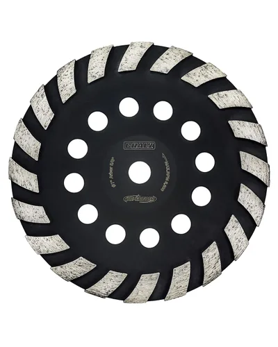 Vista 9 de CRALY Muela abrasiva de hormigón de 4-1/2 pulgadas para amoladora angular, 5/8 ''-11 rosca Arbor Turbo Diamond Cup Muela abrasiva para mármol