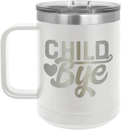 Vista 19 de Taza de café de 15 oz con tapa superior deslizante para niños Taza de café de viaje aislada Ideas de regalo de cumpleaños o Navidad de mujeres