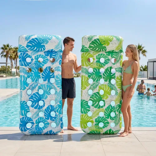 Vista 7 de FindUWill Inflatable Pool Float Lounger, 2 Pack Pool Floaties Rafts for Adults, Floating Lounger with Headrest