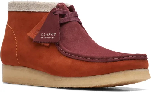 Vista 2 de Botas Wallabee para hombre (combinación naranja oscuro)