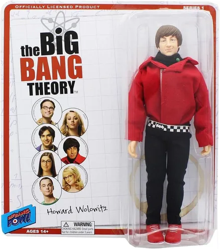 Vista 2 de The Big Bang Theory - Figura de acción de Howard Red Shirt de 8 pulgadas