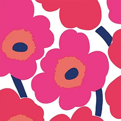 Vista 6 de IHR Ideal Home Range Servilletas de cena Marimekko desechables de 3 capas de papel, 8.5 x 4.5 pulgadas, Juhannustaika, 16