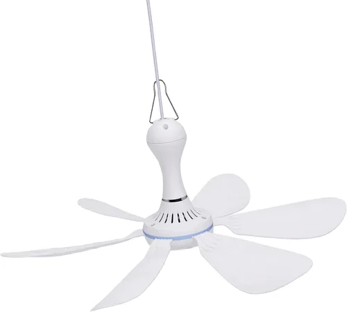 Vista 8 de Solar Ceiling Fan, 16.54in 6 Blades 36dB