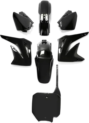 Vista 2 de HECASA Compatible con Honda CR85R 2003-2007 Kit completo de plástico de repuesto (negro)
