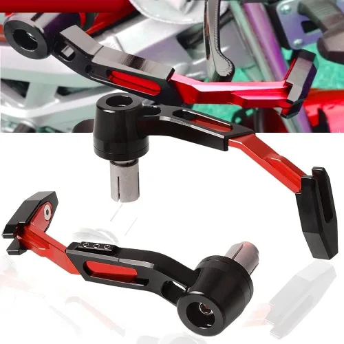 Vista 2 de Para Benelli TRK502 TRK 502 motocicleta CNC manillar embrague manillar protector de palanca de protección (color : negro)