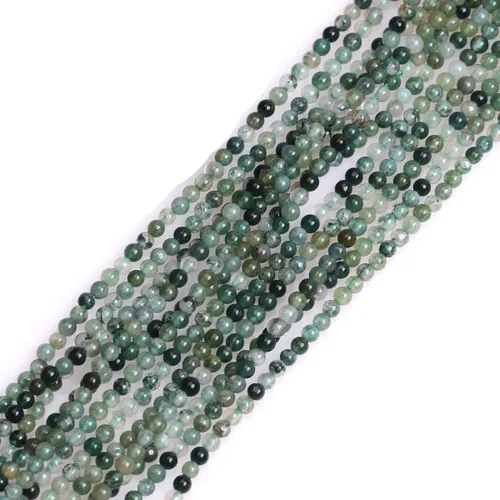 Vista 95 de GEM-Inside Cuentas Sueltas de Piedras Preciosas de Ágata Azul Bandeada Natural de 6mm Cuentas Redondas de Piedra de Energía para Hacer Joyas 15