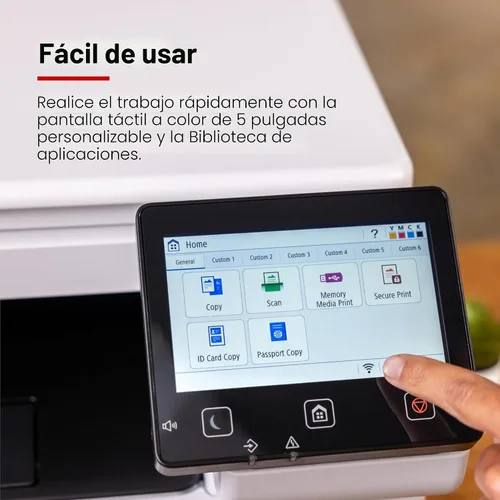 Vista 4 de Canon Color imageCLASS MF665Cdw - Impresora láser dúplex inalámbrica, todo en uno con copiadora, escáner, fax, alimentador automático de documentos