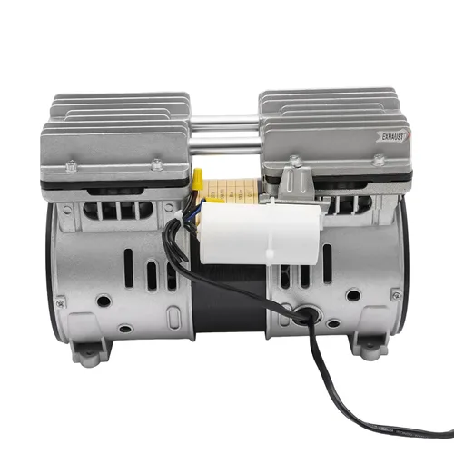 Vista 8 de Bomba de vacío de 370 W/110 V, bomba de aire de vacío de pistón sin aceite de gran flujo para máquina laminadora automática, flujo de aire de 100