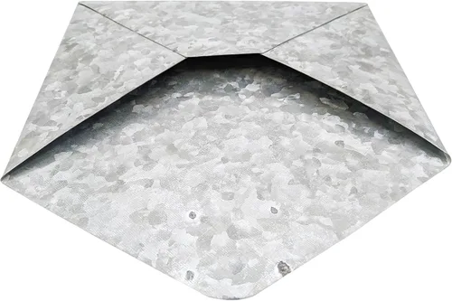 Vista 7 de Archivo de pared de metal galvanizado con forma de sobre para colgar – Decoración funcional de temática rústica para el hogar y la oficina, sostiene