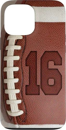 Vista 23 de iPhone 16 Football Fan #16 Jersey No 16 Football Lover Phone Case Gift Case