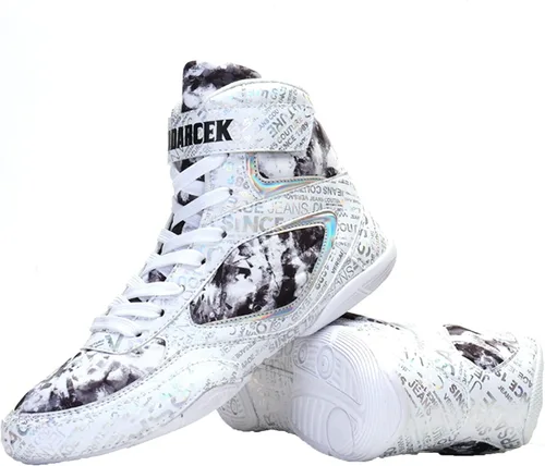Vista 3 de UKUBAG Zapatos de lucha libre para hombre, calzado de boxeo antideslizante, transpirable, zapatos de levantamiento de pesas, zapatos casuales