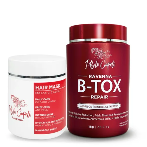 Vista 15 de Mascarilla Profesional Para El Cabello Ravenna Para Cabello Dañado - Brillo Intenso Y Humectación Para Todo Tipo De Cabello - Mascarilla