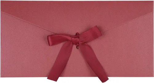 Vista 5 de 10 sobres con nudo, 5 perlas de color para tarjeta de regalo de negocios, boda, fiesta, invitación, 8.6 x 4.2 pulgadas, sobre de tarjeta de regalo