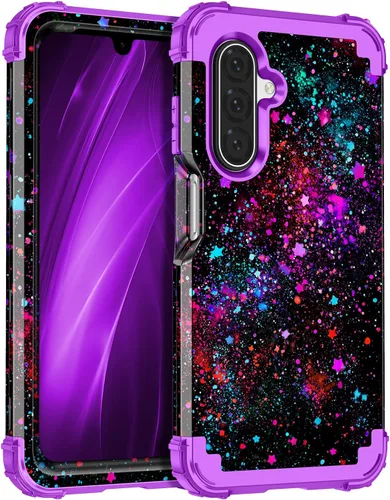 Vista 9 de Casetego Funda para Galaxy A16 5G, Tres Capas de Alta Resistencia Robusta a Prueba de Golpes, Protección Completa Rugosa de PC Duro + Parachoques