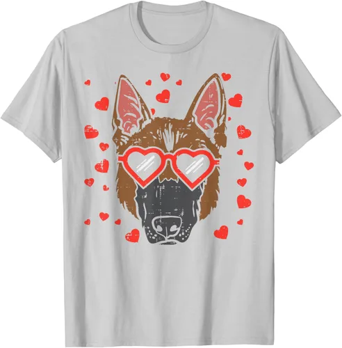 Vista 49 de Camiseta de regalo para perro con cara de pastor alemán, Negro, S