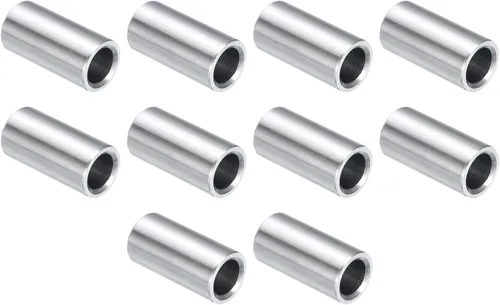 Vista 131 de uxcell 10 piezas de espaciador de acero inoxidable de 3/8" de diámetro interno x 3/4" de diámetro exterior x 1" de longitud, espaciador de rosca