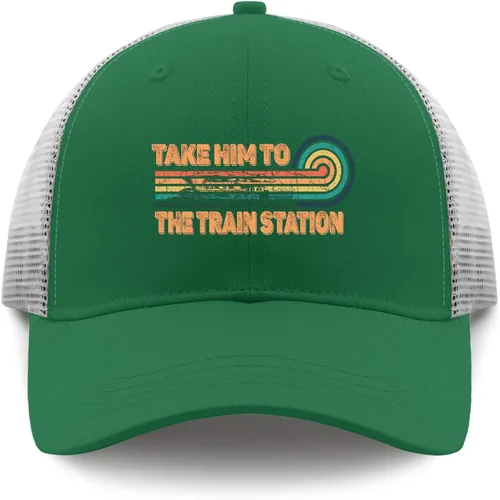 Vista 9 de devor Cap Take Him to The Train Station Dad Hats for Women Funny Cap Adjustable