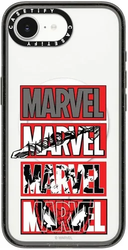 Vista 108 de CASETiFY Funda para iPhone Air, compatible con MagSafe Marvel VS CoLab Protección contra caídas de grado militar 4x de 8.2 pies Funda Capitán