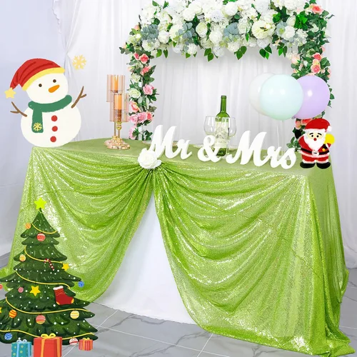 Vista 12 de ShinyBeauty Mantel cuadrado de lentejuelas rosas de 50 x 50 pulgadas, mantel de 50 x 50 pulgadas, perfecto para cumpleaños, fiestas, bodas