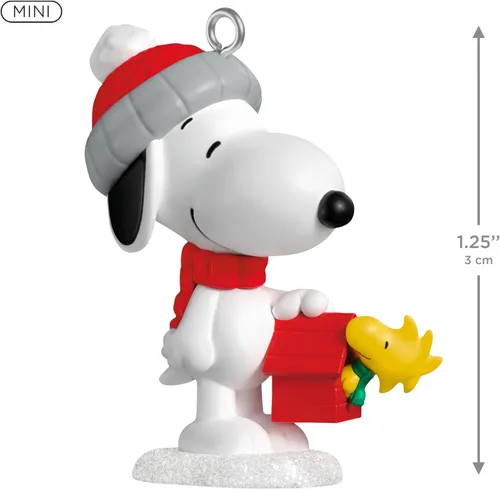 Vista 4 de Hallmark Keepsake Adorno navideño de cacahuetes (diversión de invierno con Snoopy)