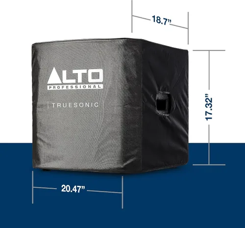 Vista 3 de ALTO Cubierta deslizable duradera para subwoofer amplificado TS12S con construcción de forro de nailon y acceso al mango
