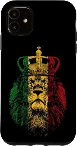 Vista 8 de Rasta Lion of Judah Rastafarian Reggae Ethiopian Lion Gift Case for iPhone 17
