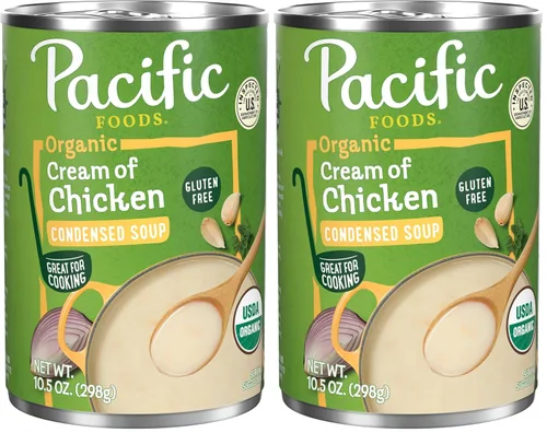 Vista 14 de Pacific Foods Crema orgánica de sopa de pollo, lata de 10.5 oz