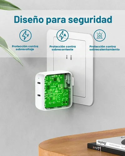Vista 4 de Cargador para MacBook Air MacBook Pro 13 14 15 16 pulgadas 2024 2023 2022 2021 2020 2019, M1 M2 M3, iPad Pro Air Mini, iPhone 15 Pro Max Plus