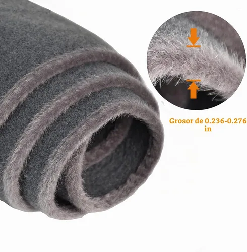 Vista 5 de Hex Autoparts Tapete de repuesto para cubierta de salpicadero para Chevy S10 Pick Up 1998-2004 (gris)