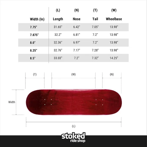 Vista 6 de Stoked Ride Shop Patineta completa – Madera de arce fabricada en Estados Unidos – Tabla de skate para adultos, niños, niñas y niños – Totalmente