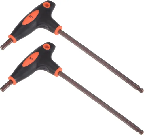 Vista 8 de uxcell Llave hexagonal de extremo de bola de 0.079 in, llave inglesa con mango en T, acero métrico S2 2 piezas